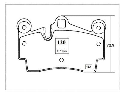 Pastilla Freno Trasero Audi Q7 4.2 2006 2010
