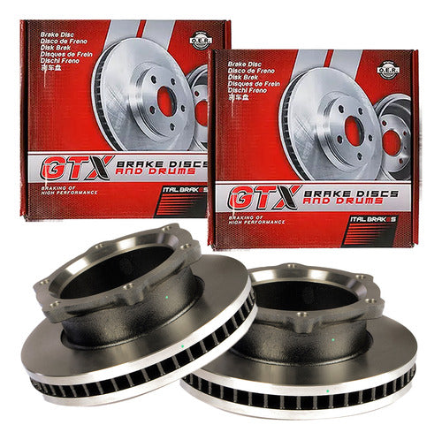 Par Discos Freno Hino Xzu Serie 300 2012 2023 Trasero