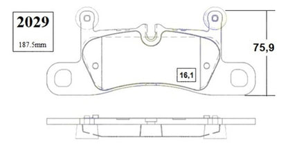 Pastilla Freno Trasero Volkswagen Touareg 3.2 2011
