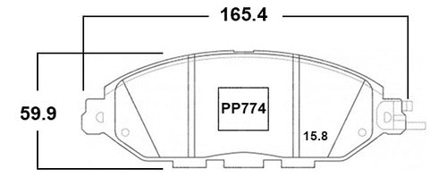 Pastilla Freno Delantero Nissan Pathfinder 3.5 2014