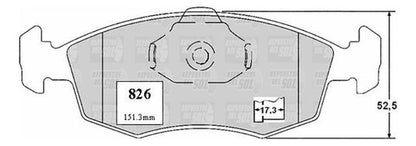 Pastilla Freno Delantero Fiat Siena 1.8 1999