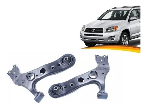Bandejas Inferior Toyota Rav4 2006 2011 Con Rotulas Par
