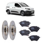 Par Disco Freno + Pastilla Trasero Peugeot Partner 1600 2010 2022