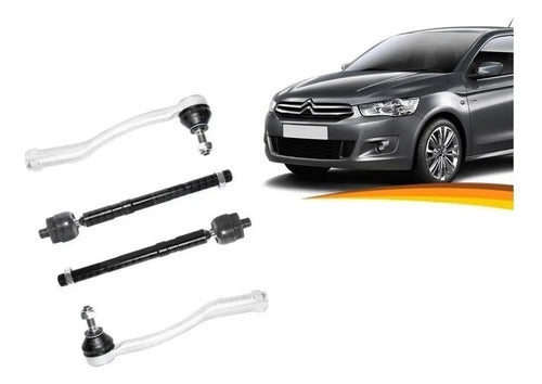 Brazo Axial Citroen C Elysee 2013 2017 + Terminales Kit X 4