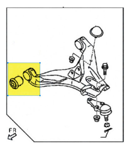 Buje Bandeja Inferior Mitsubishi L200 2007 2022 Par