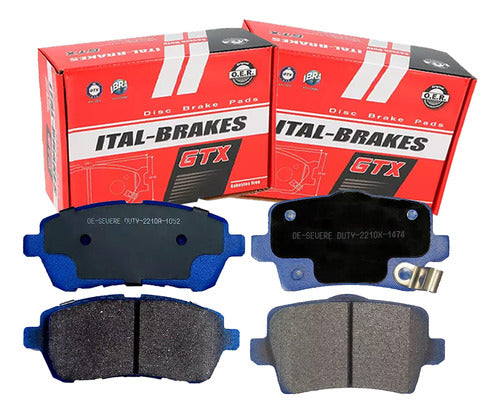 Kit Pastillas Delanteras + Traseras Freno Changan Cs15 2016 2020