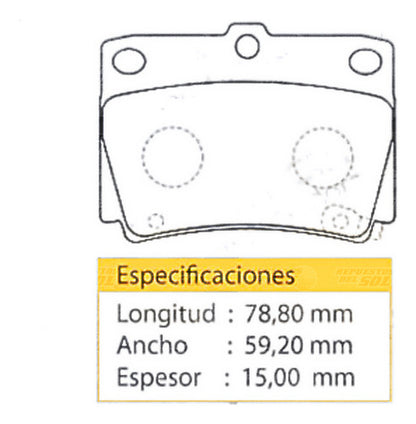 Pastilla Freno Trasero Challenger 2.8 4m40t 1996 1999