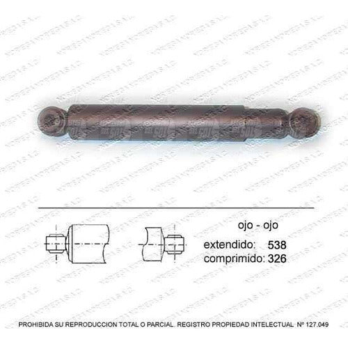 Par Amortiguador R/L Trasero L200 1.6 1987 1993