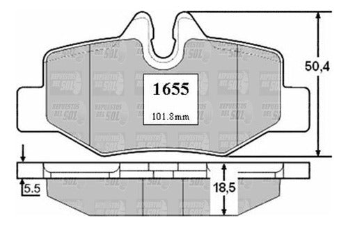 Pastilla Freno Trasero Mercedes Vito 113 2011