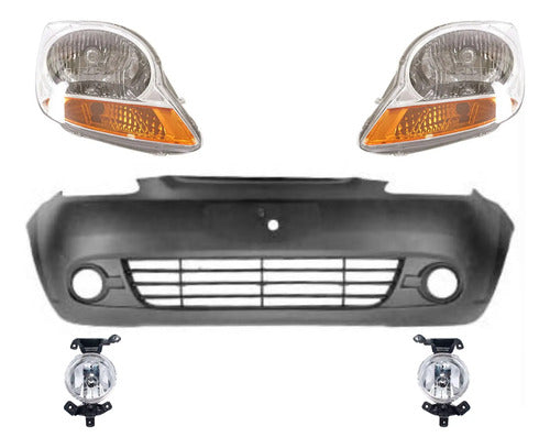 Parachoque Delantero Chevrolet Spark 2006 2016 + Opticos