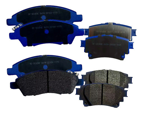 Kit Pastillas Delanteras + Traseras Freno Gtx Toyota Yaris 2023 2024