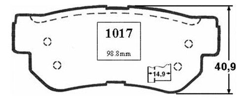 Pastilla Freno Trasero Gac Gonow Gs5 2.0 2014 2017