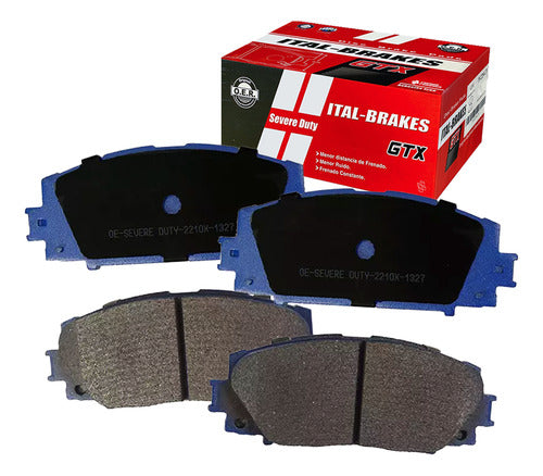 Kit Pastillas Delanteras + Traseras Freno Gtx Brilliance V3 2016 2021