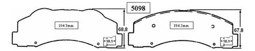 Pastilla Freno Delantero Ford F150 Raptor 6.2 2010 2015