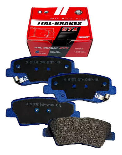 Kit Pastillas Delanteras + Traseras Freno Gtx Ssangyong Korando 2011 2024