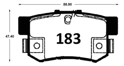 Pastilla Freno Traseras Honda Accord 1998 2003