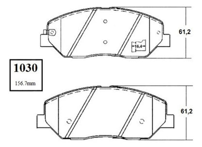 Pastilla Freno Delantero Hyundai Santa Fe 2.2 2006 2010