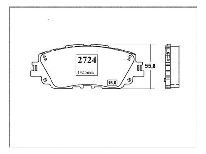 Pastilla Freno Delantero Toyota Rav4 2.0 2019