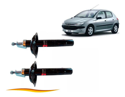 Amortiguador Delantero Peugeot 206 1999 2009 Par