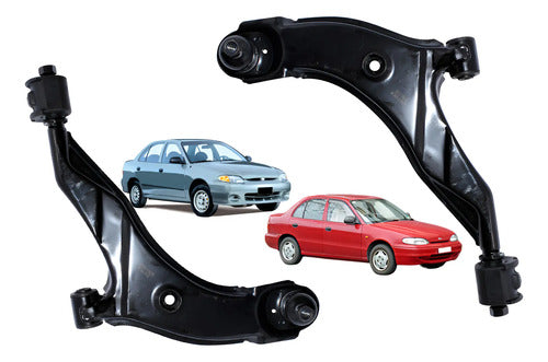 Bandeja Inferior Hyundai Accent 1.5 1994 1999 Par