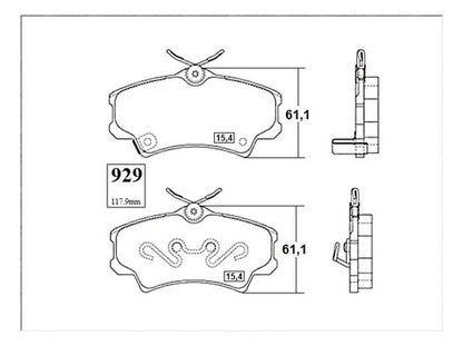 Pastilla Freno Delantero Honda Civic 1.8 2005 2012