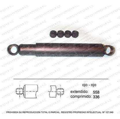 Par Amortiguador R/L Trasero Asia Topic 2.7 1991 2000