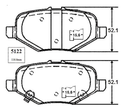 Pastilla Freno Trasero Ford Explorer 3.5 2013 2014