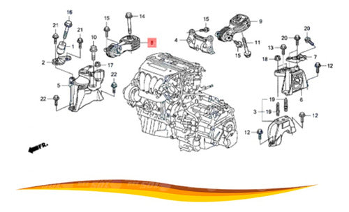 Soporte Motor Derecho Honda Crv 2006 2011