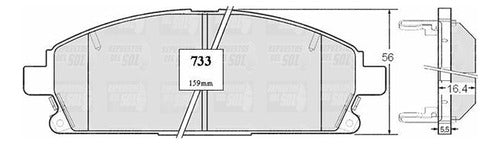 Pastilla Freno Delantero Nissan Xtrail 2.5 2003 2011