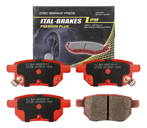 Kit Pastillas Freno Chery Tiggo 2 2017 2023 Delanteras + Traseras