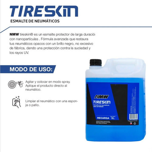 Bidon Limpiador Restaurador Nanoparticulas Neumáticos