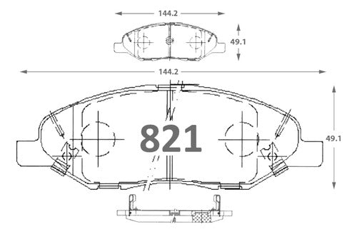 Pastilla Balatas Freno Nissan Tiida 2006 2014 Kit
