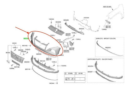 Parachoque Delantero Hyundai Tucson 2021 2022