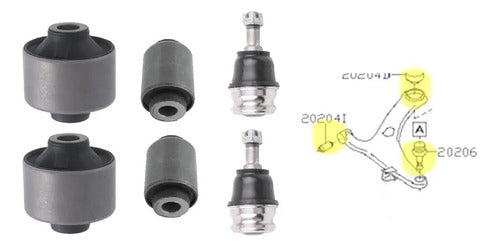 Kit Bujes + Rotulas Subaru Impreza Forester Legacy Outback