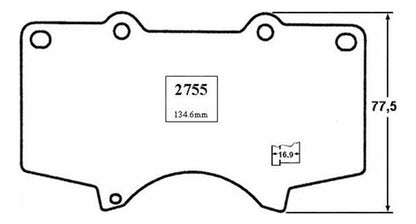 Pastilla Freno Delantero Toyota Land Cruiser Prado 2003 2010