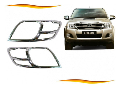 Set Bisel Cromados Optico Toyota Hilux 2012 2015