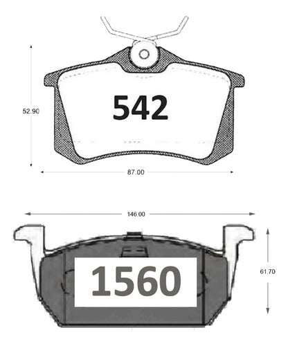 Pastilla Frenos Volkswagen T-cross 2020 2024 Kit