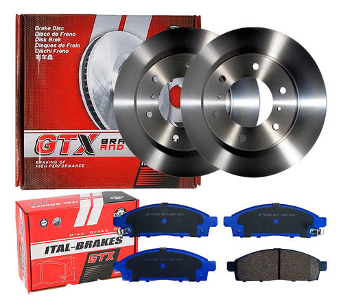 Par Discos Freno + Pastillas Mitsubishi L200 2006 2022