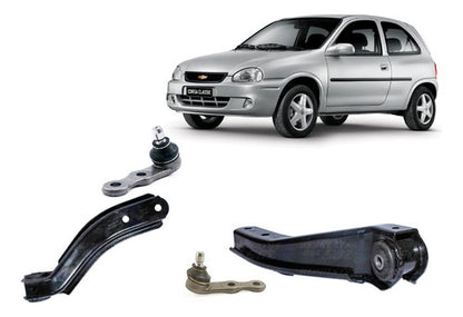 Par Bandeja Suspensión Curva Chevrolet Corsa 1.6 1998 2010 Rotula
