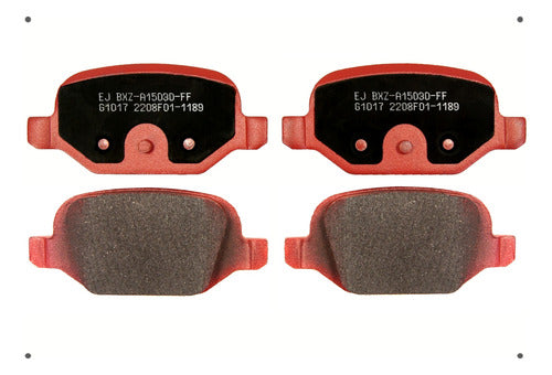 Pastilla Freno Ital Brakes Trasera Fiat 500 2008 2022
