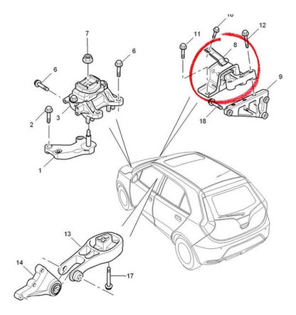 Soporte Motor Derecho Mg3 1.5 2015 2018