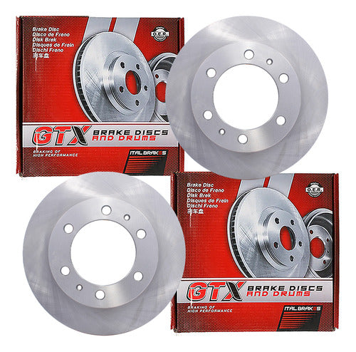 Par Discos Freno Toyota Hilux 2005 2015 Delantero