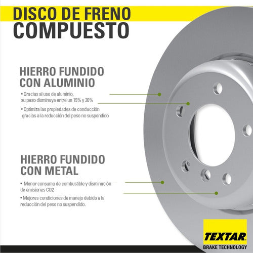 Par Discos Freno Trasero Audi Tt 2015 2023