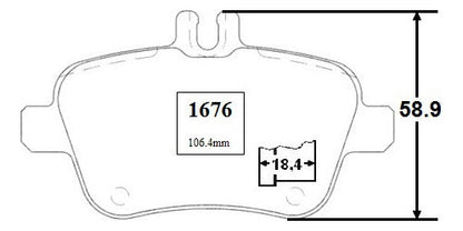 Pastilla Freno Trasero Mercedes A200 1.6 2013