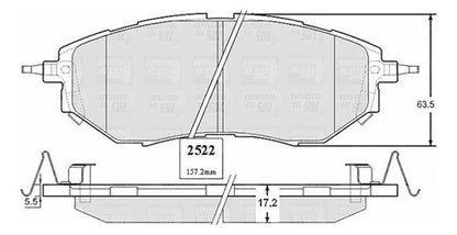 Pastilla Freno Delantero Subaru Legacy 3.0 2004 2009