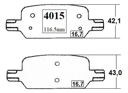 Pastilla Freno Trasero Chevrolet Colorado 2.8 2021