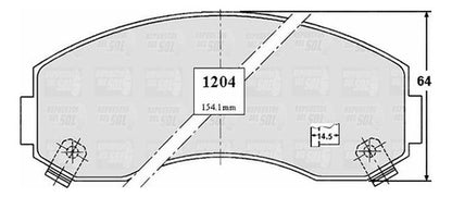 Pastilla Freno Delantero Kia Frontier 3.0 1997 2003