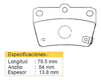Pastilla Freno Trasera Geely Mk 1.5 Mr479qa 2009 2012