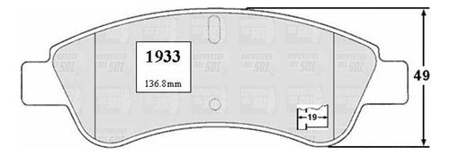 Pastilla Freno Delantero Citroen C3 Aircross 1.6 2017