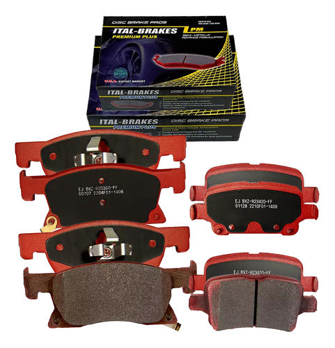 Kit Pastillas Delanteras + Traseras Freno Chevrolet Cruze 2017 2020